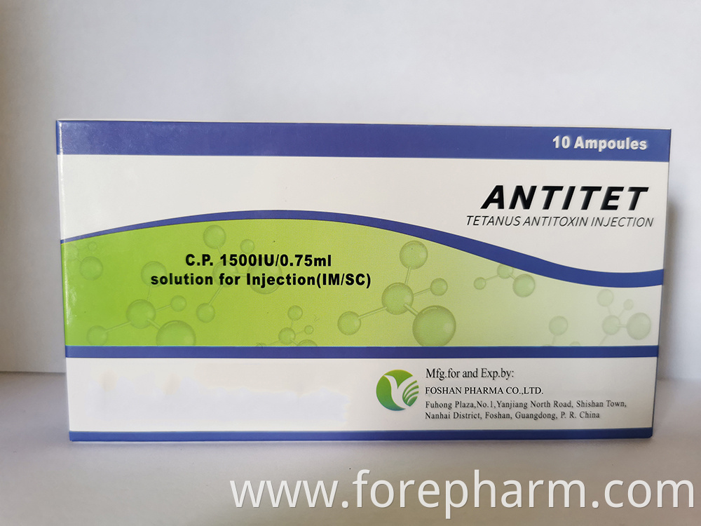 Administration Of Tetanus Antitoxin